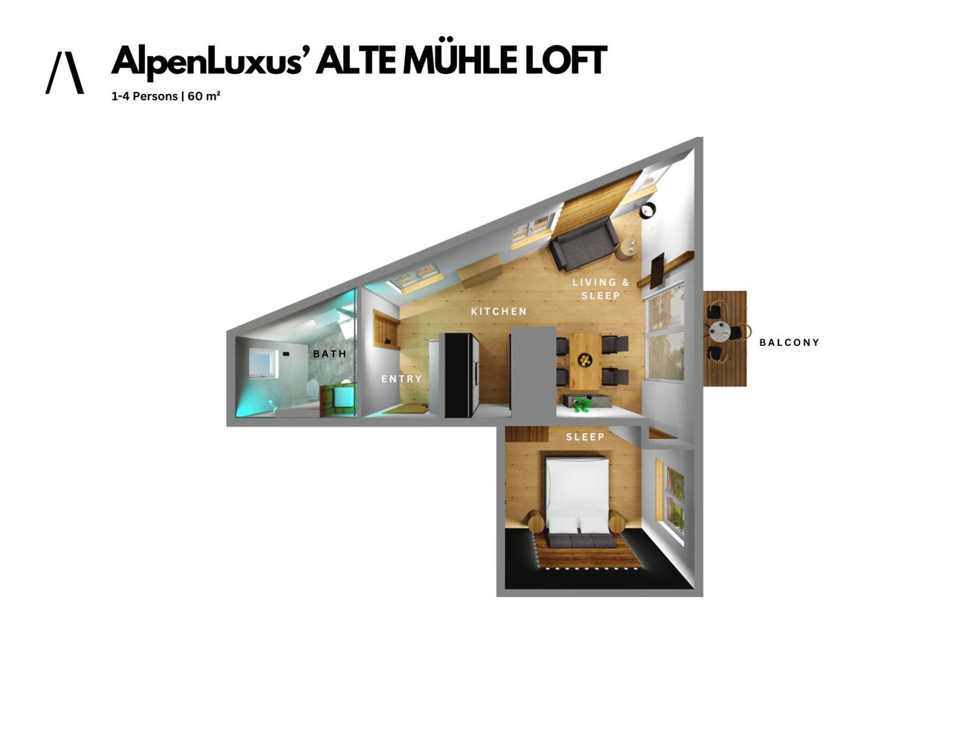 Alte Muehle Loft - Balcony & Car Park By Alpenluxus Appartements Brixlegg Exteriér fotografie